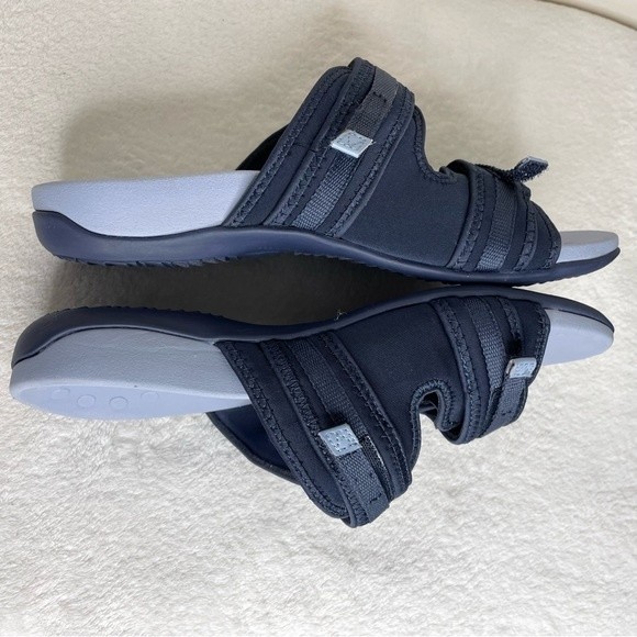 Vionic Sarah Sandals Blue Comfort Slide Slip On Hook and Loop Size 9.5 Wide - Picture 6 of 12